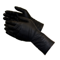 ShuBee� Black Gauntlet� Gold Edition Black Nitrile Gloves - Case of 10x 100 Count Boxes